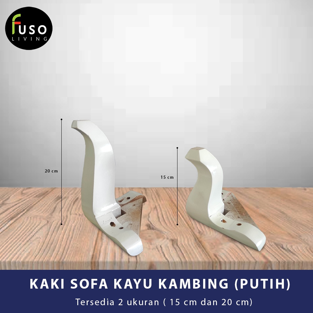 Jual Kaki Sofa Kayu Kambing Putih Shopee Indonesia