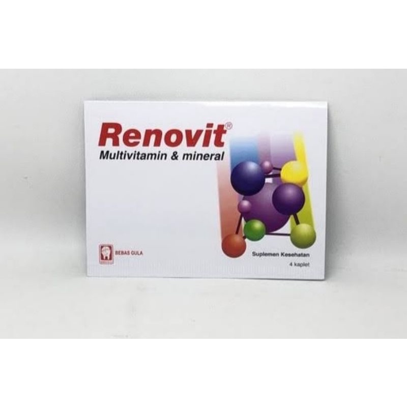 Jual Renovit Multivitamin Dan Mineral Kemasan Isi Kaplet Shopee