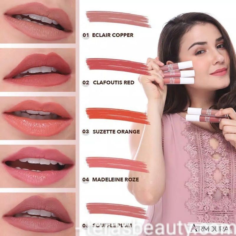 Jual Armoura Matte Nude Lip Moist Lipstick In Lips Cheeks Eyes