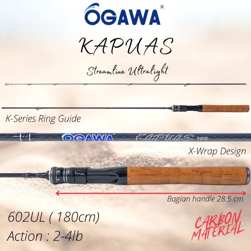 Jual Joran Ultralight Ogawa Kapuas Ul Lb Carbon Solid Tip