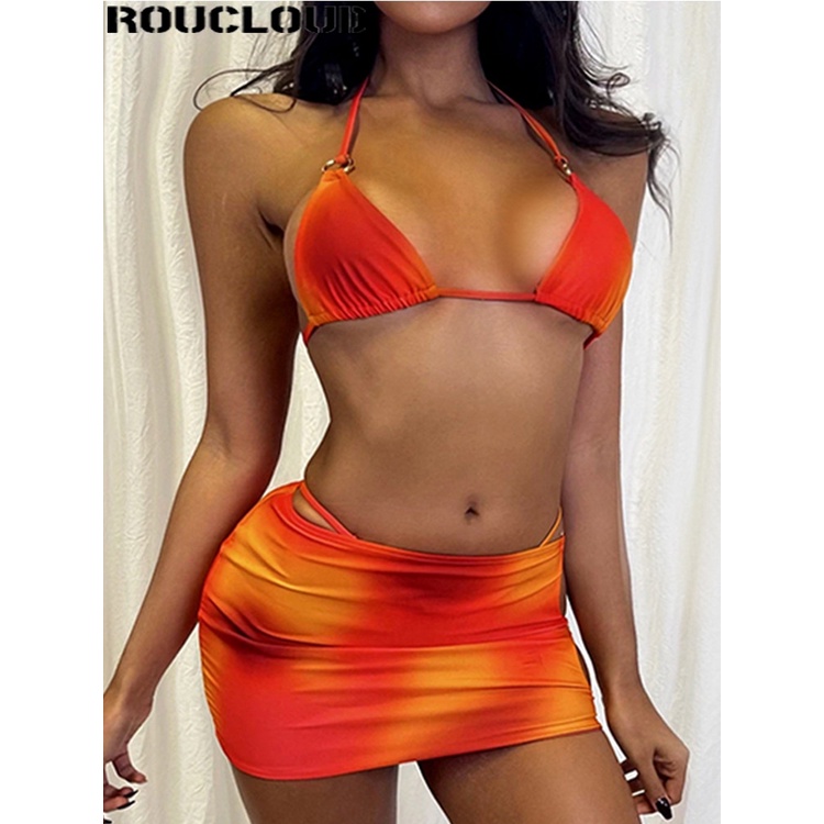 Jual PREORDER Bikini Suit Luxury Swimsuit Tie Dye Three Piece Women