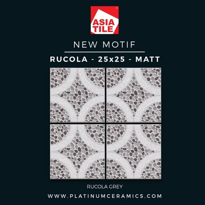 Jual Keramik Lantai X Rucola Grey New Motif Asia Tile Matt