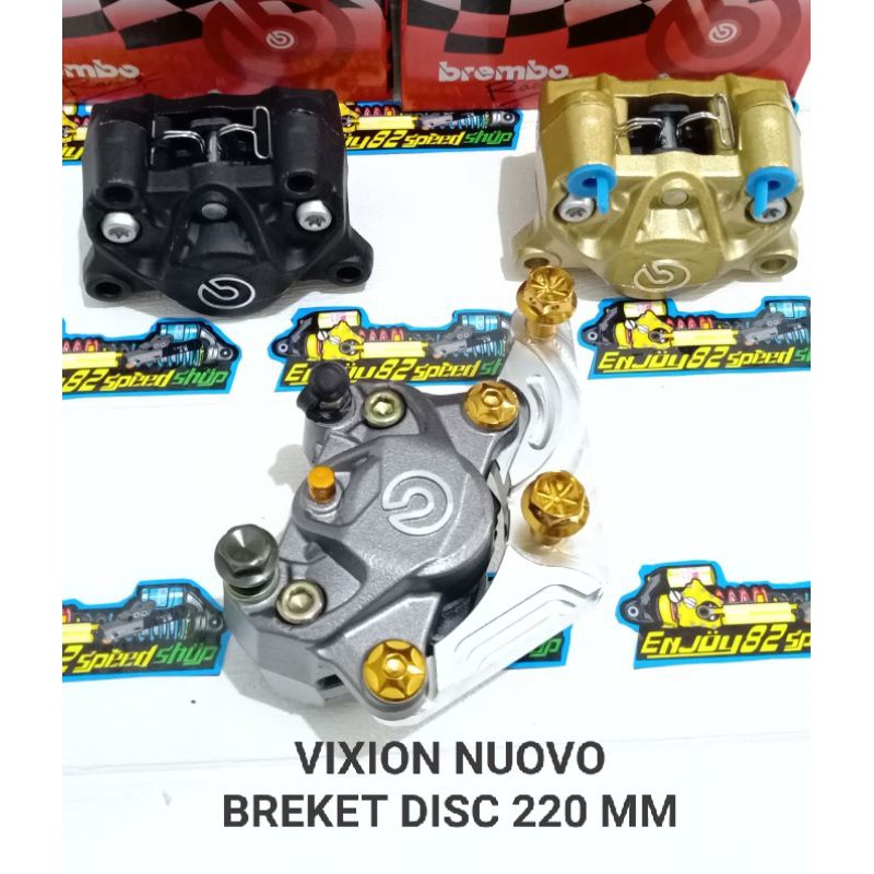 Jual Paket Kaliper 2p 2 Piston Big Logo Breket Vixion Nuovo Rxking