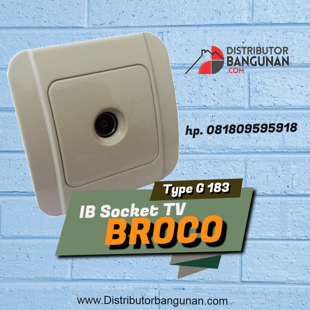 Jual Broco Stop Kontak Tv Galleo G S White Outlet Tv Ib Socket