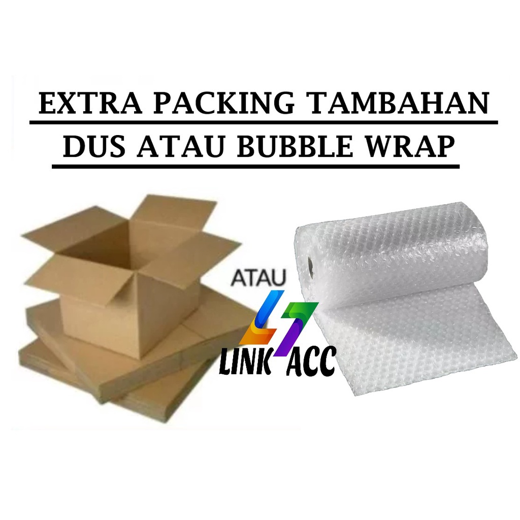 Jual EXTRA PACKING ATAU PELINDUNG TAMBAHAN DUS BUBBLE WRAP PACKING