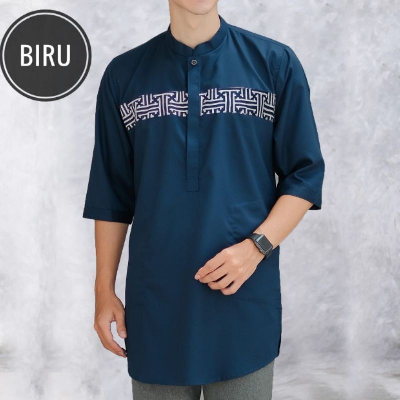 Jual Kurta Osman Motif Batik Busana Muslim Pria Shopee Indonesia