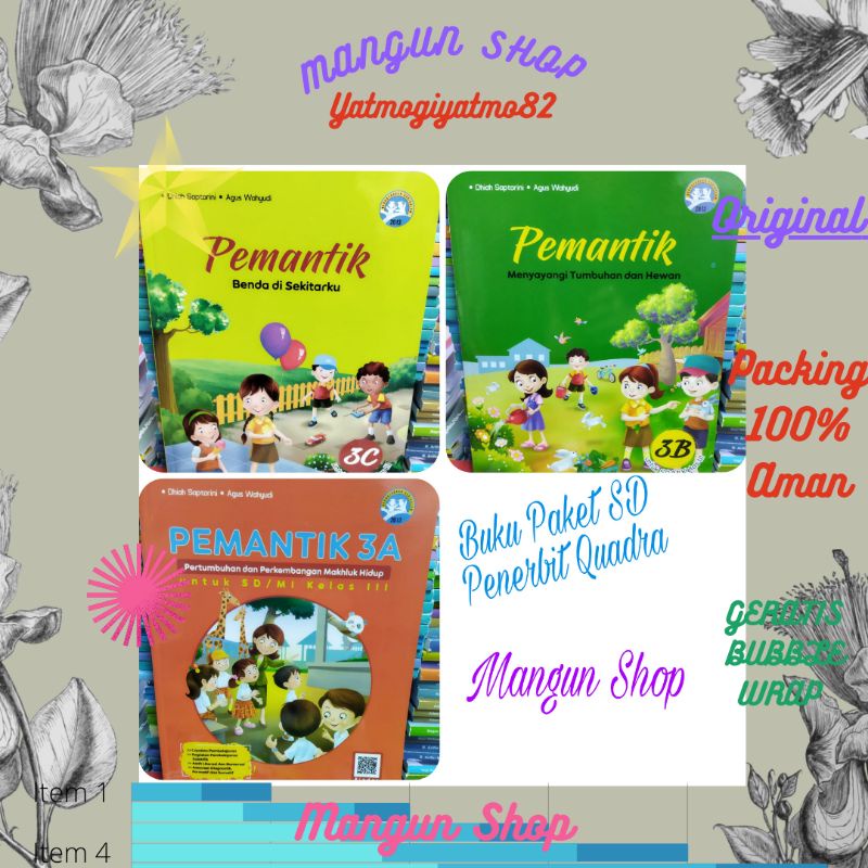 Jual Buku Pemantik Jilid A B C D E F Kelas Sd Mi K Quadra