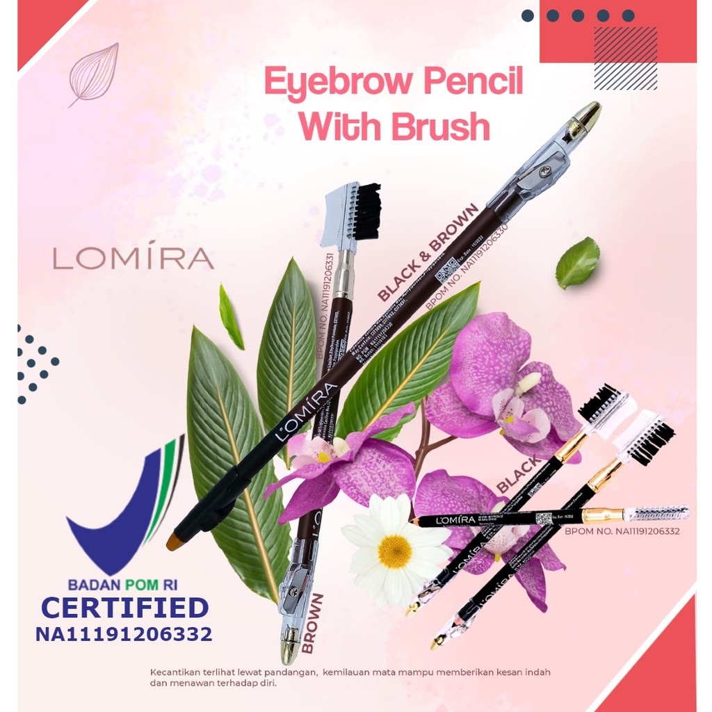 Jual Pensil Alis Lomira Eyebrow Pencil Bpom Na Shopee