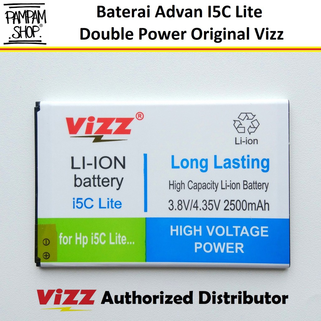 Jual Baterai Vizz Double Power Original Advan I5C Lite Batre Batrai