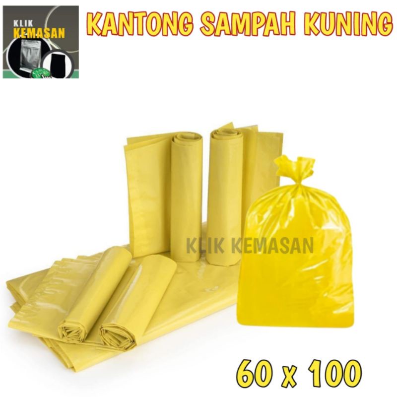 Jual Isi Pcs Kantong Sampah Medis X Cm Kuning Kresek Jumbo