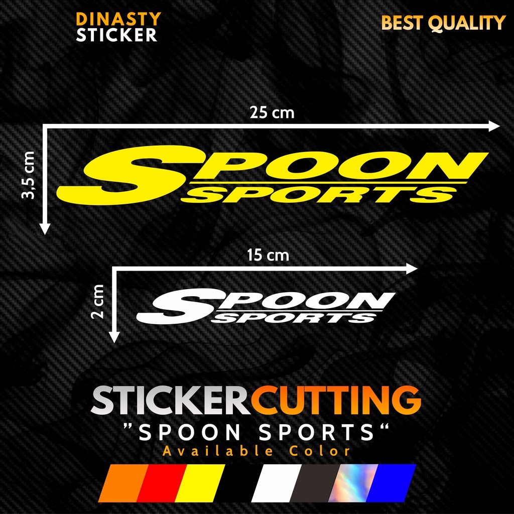 Jual Sticker Stiker Cutting Viral Spoon Sports Racing Part Kaca Mobil