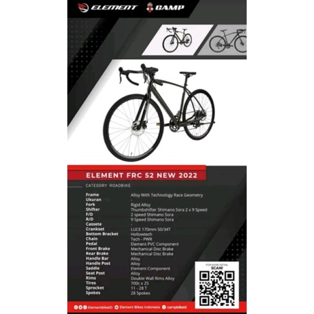 Jual Sepeda Balap Roadbike Element Frc Shopee Indonesia