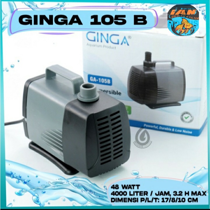 Jual Pompa Aquarium Celup Water Pump Ginga Ga B Ga B Low Watt