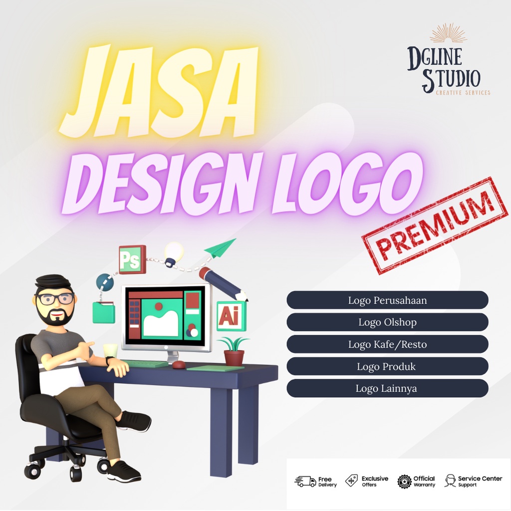 Jual Jasa Desain Logo Usaha Logo Umkm Logo Usaha Profesional Premium By