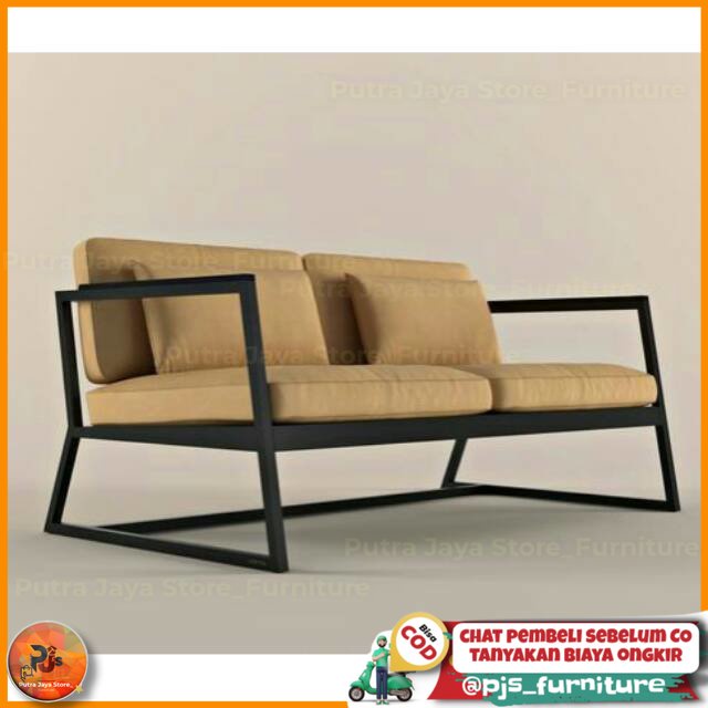 Jual Outdoor Sofa Cushion Minimalis Modern Sofa 2 Seat Sofa Retro