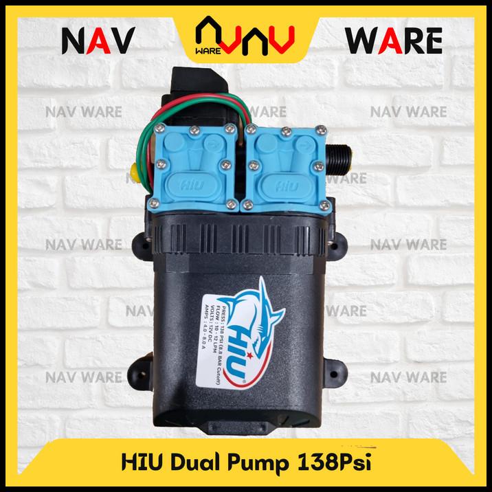 Jual Pompa Air Dc 12V Hiu Dual Pump Original 138Psi Double Motor