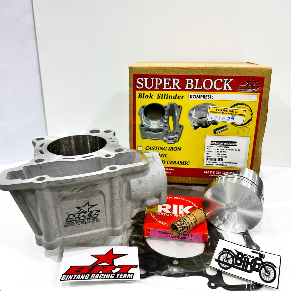 Jual Blok Brt Ceramic Sonic Cb Cbr R Led Supra Gtr Cbx Bore Up