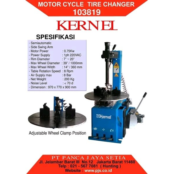 Jual Motorcycle Tyre Changer Bisa Motor Alat Pembuka Ban Kernel