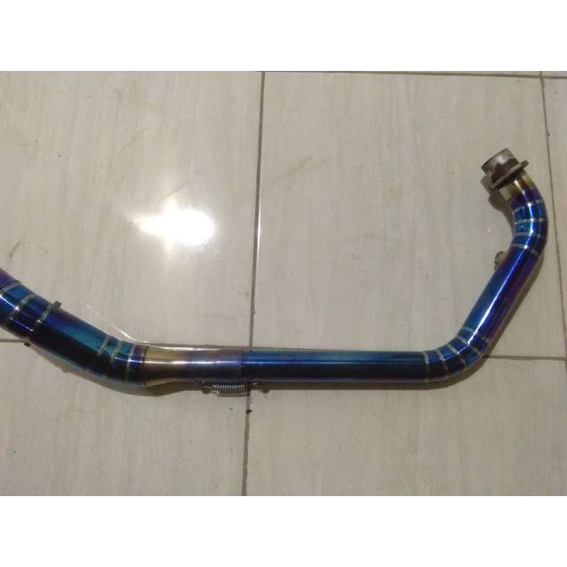 Jual Pipa Leher Knalpot Blu Las Cacing New Cbr Atau Cb R Shopee