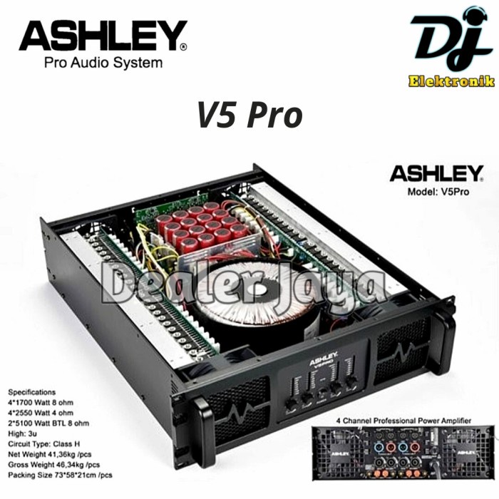 Jual Power Amplifier Ashley V Pro V Pro V Pro Channel