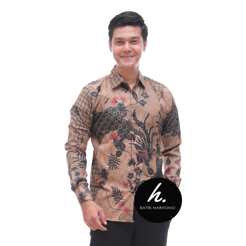 Jual Baju Kemeja Batik Pria Dewasa Murah Lengan Panjang Modern