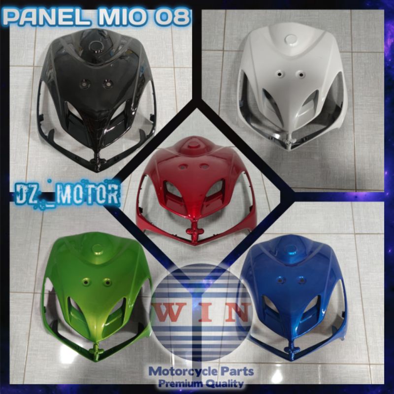 Jual Panel Tameng Dada Depan Yamaha Mio New Smile Hitam Hijau Biru