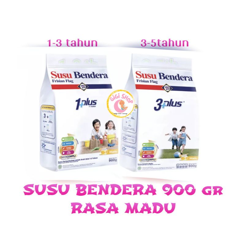 Jual SUSU BENDERA 3 PLUS 900 Gr Rasa Madu Dan 1 Plus Rasa Madu Shopee