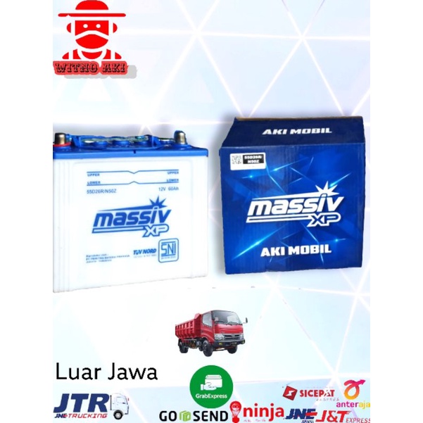 Jual Aki N50Z Massiv Xp 12v 60ah 55d26r Basah Shopee Indonesia