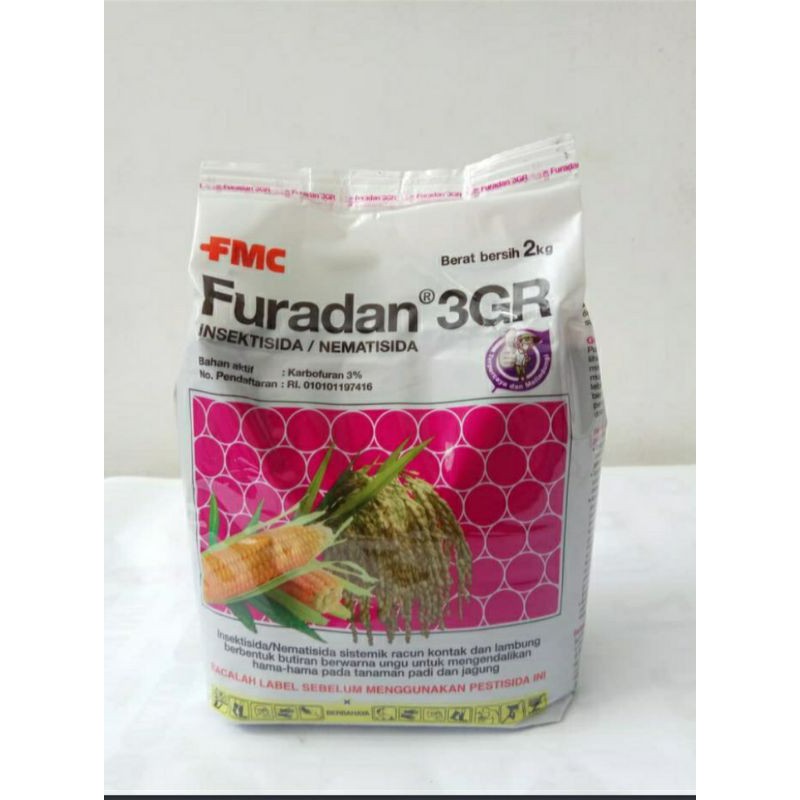 Jual Furadan 3GR 2KG Insektisida Nematisida Pengendali Hama Tanaman