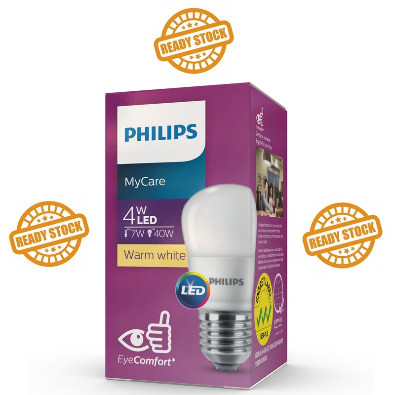 Jual Lampu Philips LED MyCare 4 Watt Kecil Kuning Bohlam LED 4W 4Watt