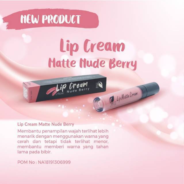 Jual Lip Cream Matte Nude Berry SR12 Shopee Indonesia