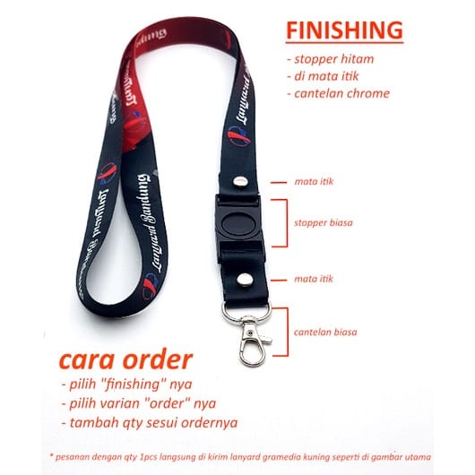 Jual Custom Desain Cetak Tali Lanyard Print Sublim 2cm Cetak 2 Atau 1