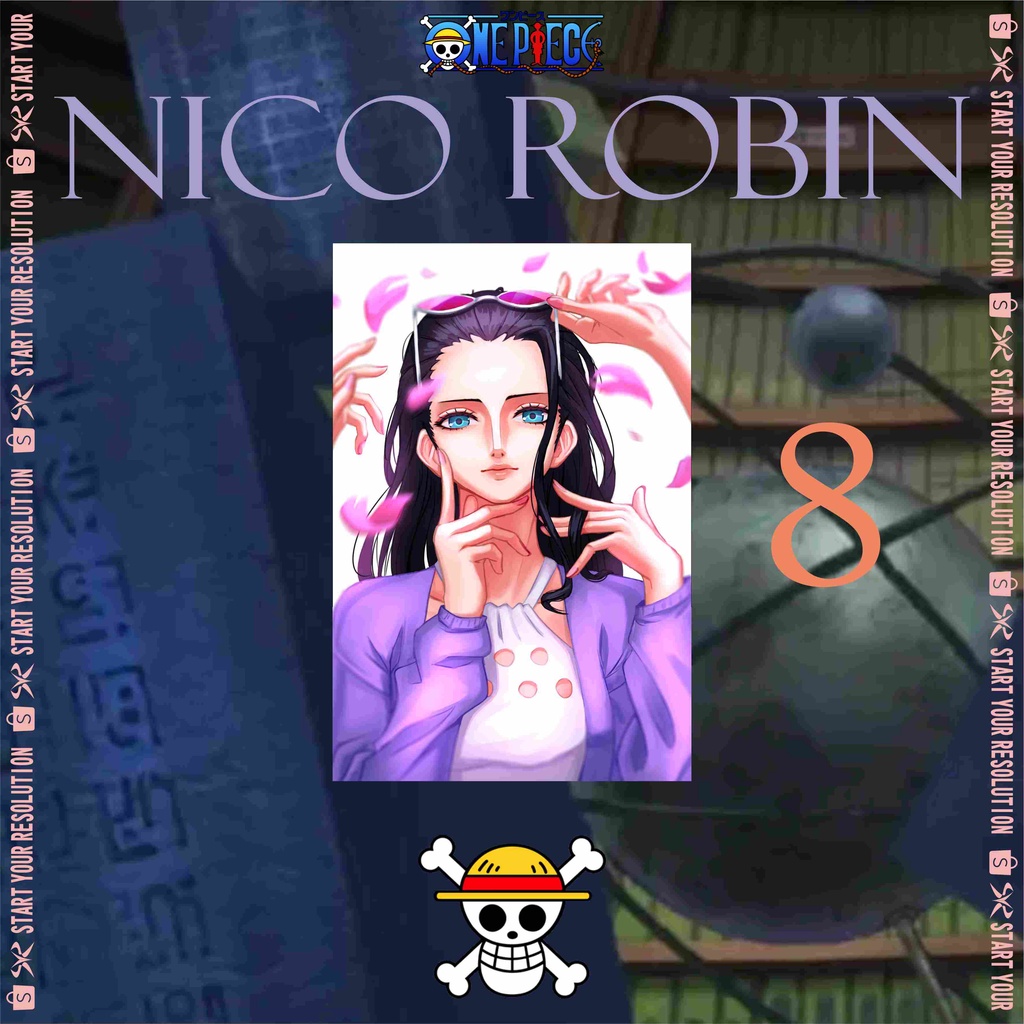 Jual Poster Anime Manga One Piece Nico Robin Mugiwara Straw Hat