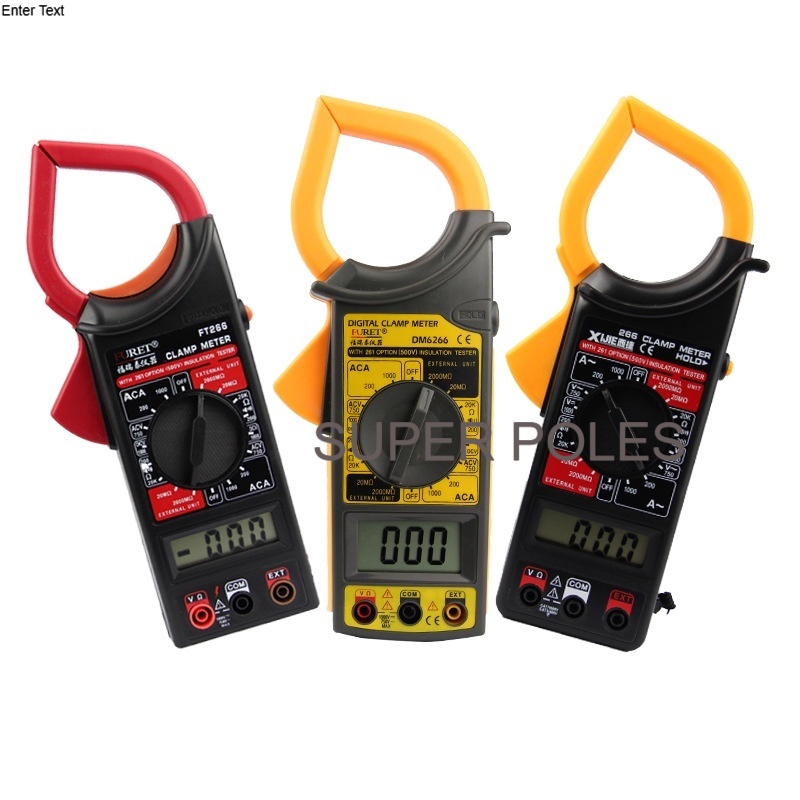 Jual Digital Clamp Meter DT266 Tang Ampere Multimeter Kabel Tester Ukur