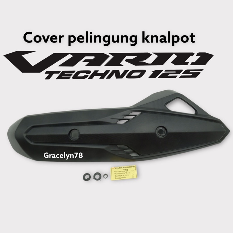 Jual Cover Knalpot Vario Techno Tutup Knalpot Vario Techno Anti