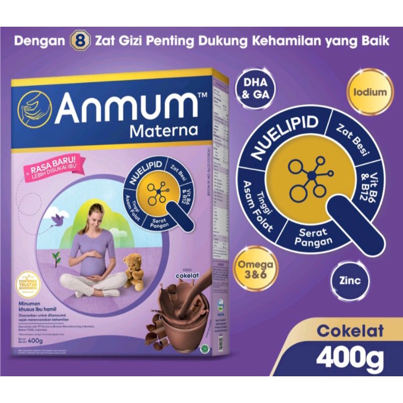 Jual Promo Anmum Materna Chocolate Susu Ibu Hamil 400 Gr Exp Nov