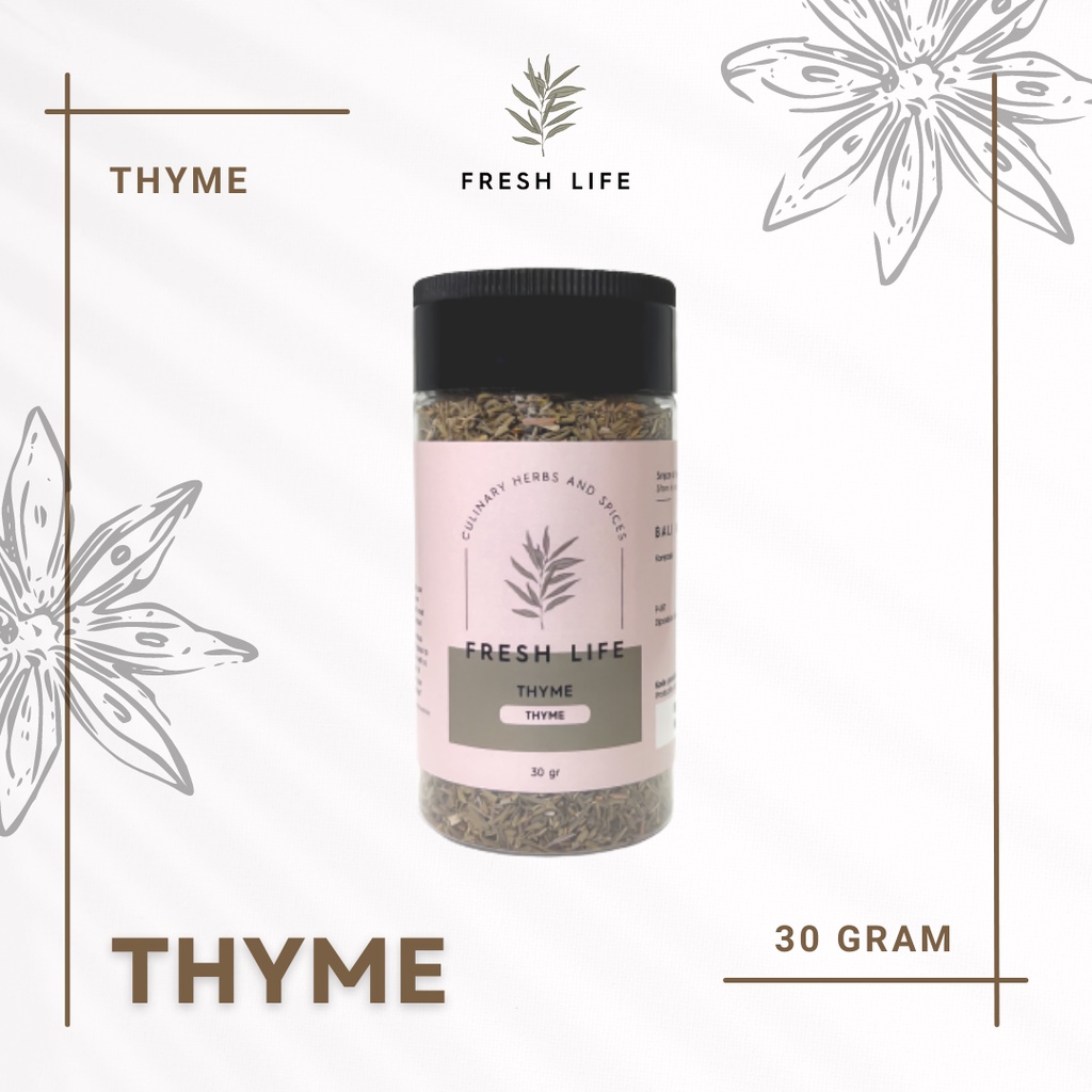 Jual Daun Thyme Kering Thyme Leaves Fresh Life Gram Shopee Indonesia