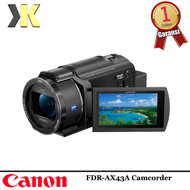 Jual Sony FDR AX43A UHD 4K Handycam Camcorder Garansi Resmi Shopee