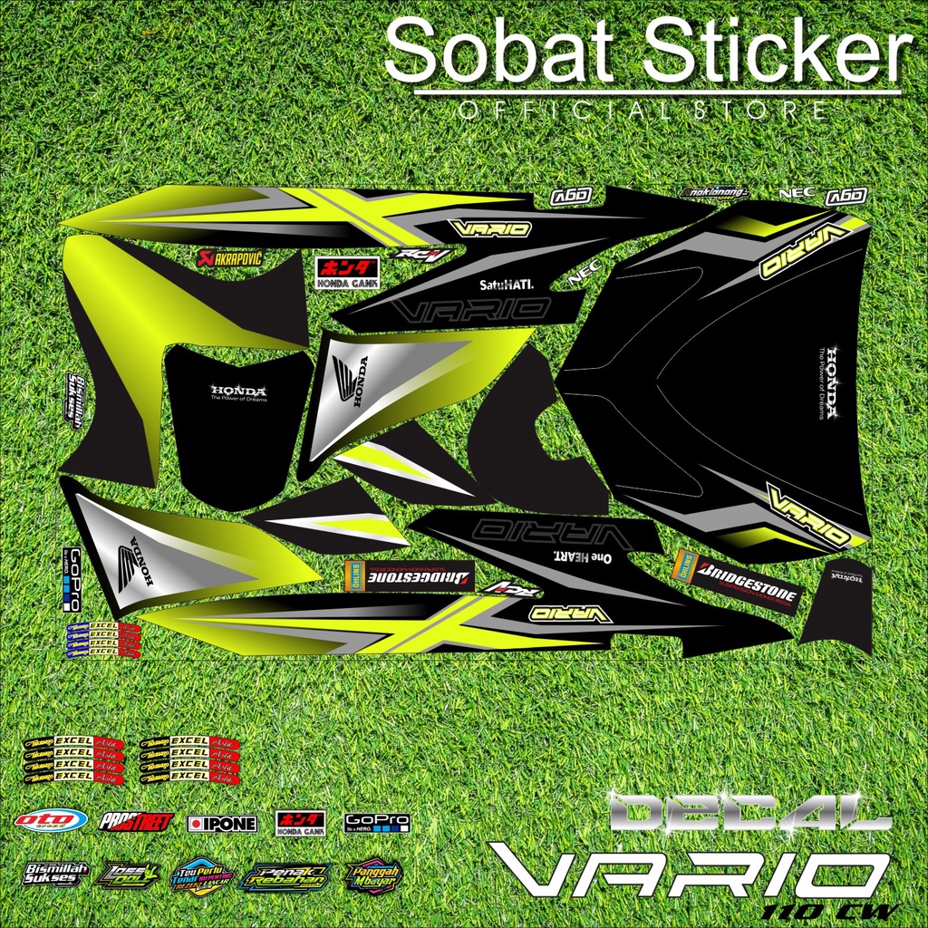 Jual Decal Full Body Vario Karbu Cw Decal Sticker Full Block