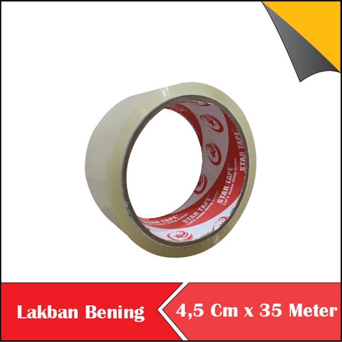 Jual Solasi Lakban Isolasi Solatip Bening Coklat Star Tape Inch