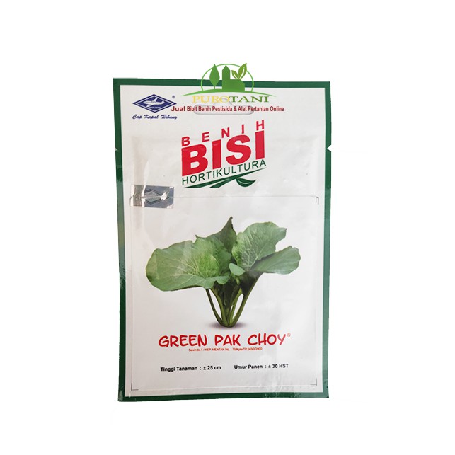 Jual Benih BISI Sawi Green Pak Choy Sawi Pak Coy ISI 1500 Sawi Hijau