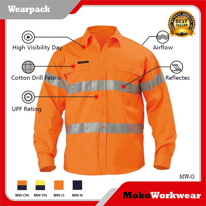 Jual SERAGAM KERJA SAFETY WEARPACK TAMBANG BAJU KERJA SAFETY PRIA