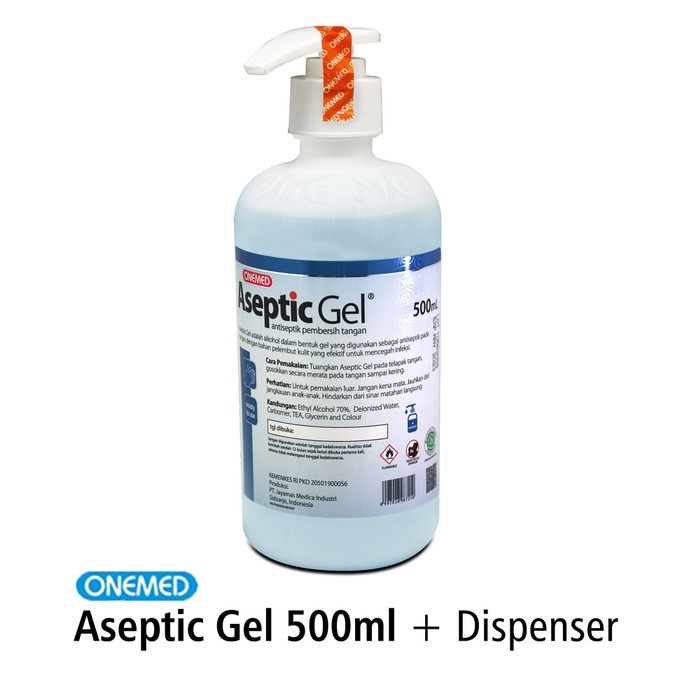 Jual Aseptic Gel Hand Sanitizer 500ml Dispenser OneMed Shopee Indonesia