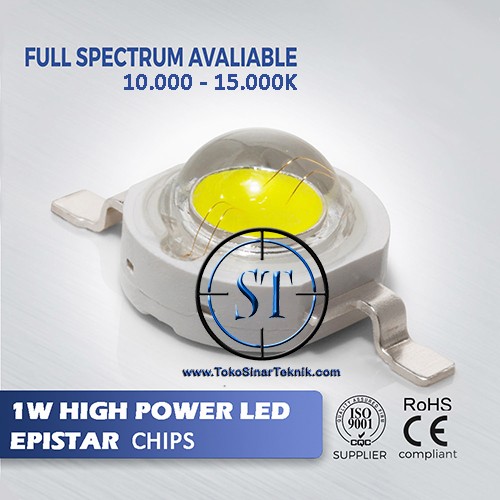 Jual Hpl Chip Epistar Genuine Led W Cool White K Watt