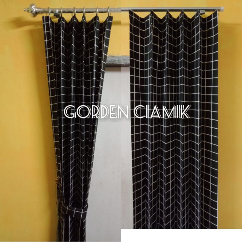 Jual Gorden Hordeng Korden Tirai Plisket Kawat S Lebar 200 Cm Shopee