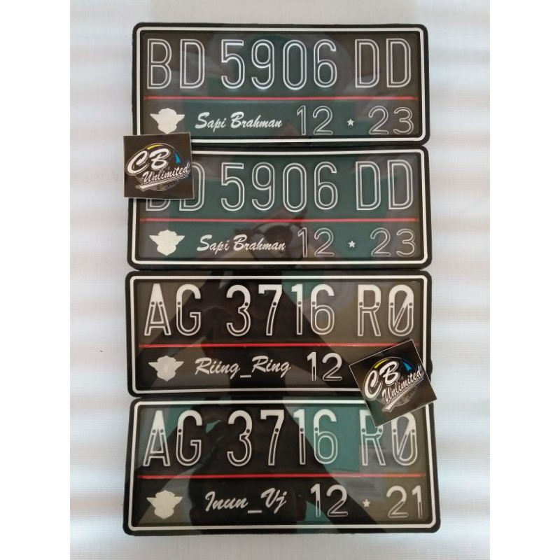 Jual Plat Nomor Lapis Mika Akrilik Semua Motor Shopee Indonesia