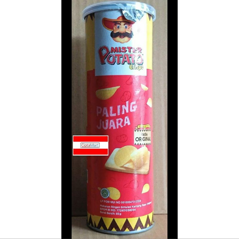 Jual Mister Potato Crisps Kripik Kentang Rasa Original Gr Shopee