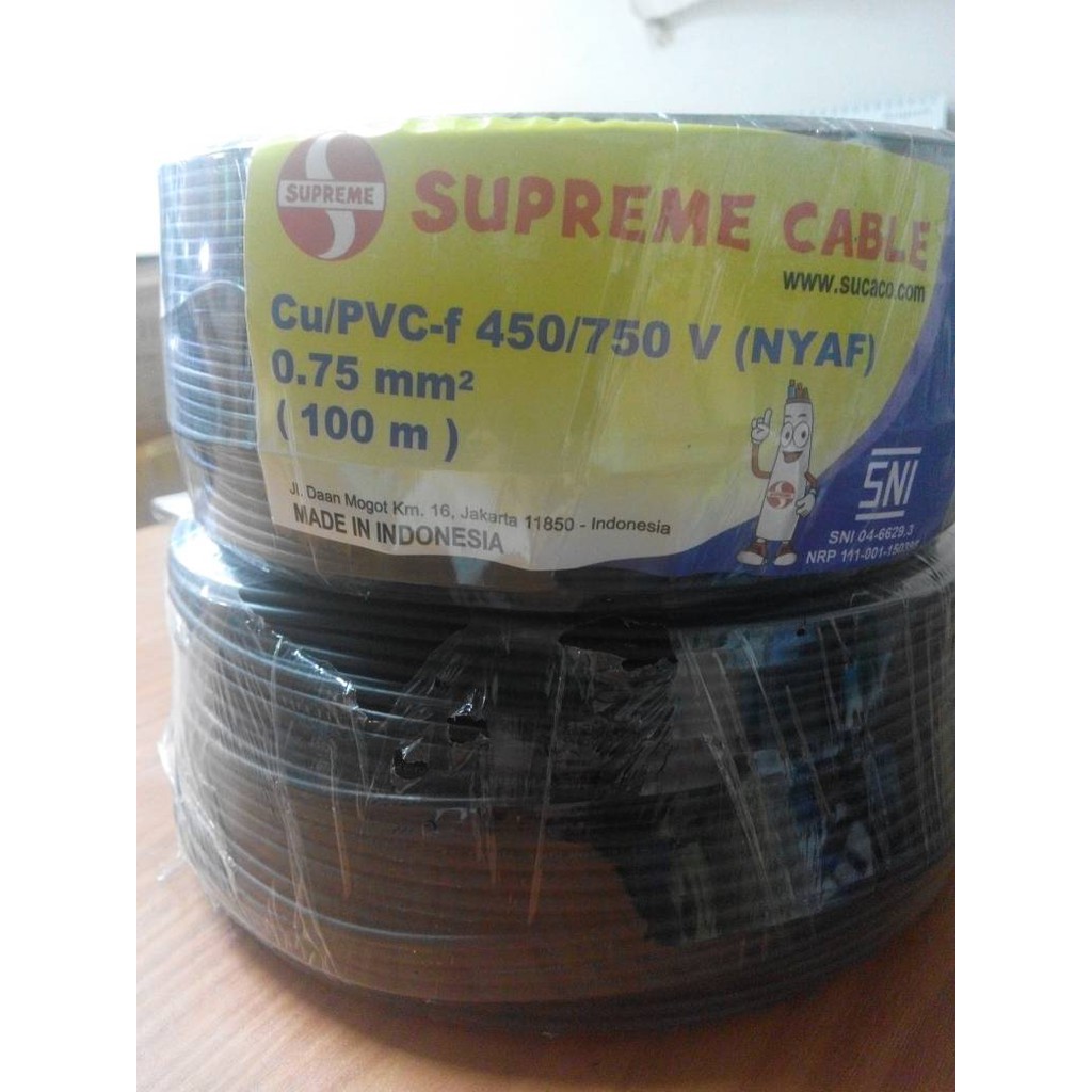 Jual Kabel Nyaf Mm Serabut Merk Supreme Per Roll M Shopee