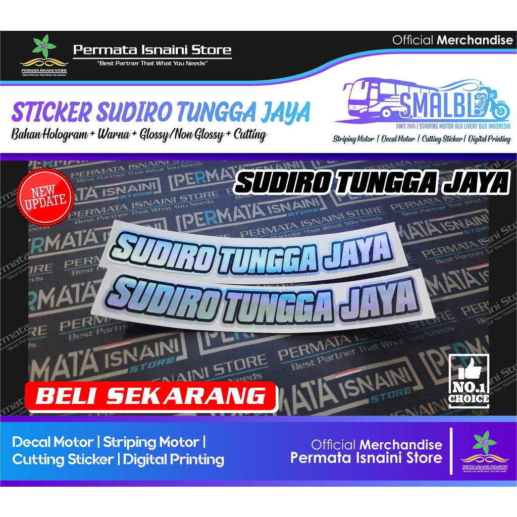 Jual Sticker Hologram Tulisan SUDIRO TUNGGA JAYA STJ By PIS Shopee