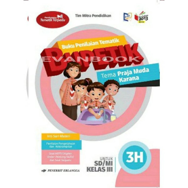 Jual Buku Bupetik Kelas Sd H K Revisi Erlangga Original Penilaian